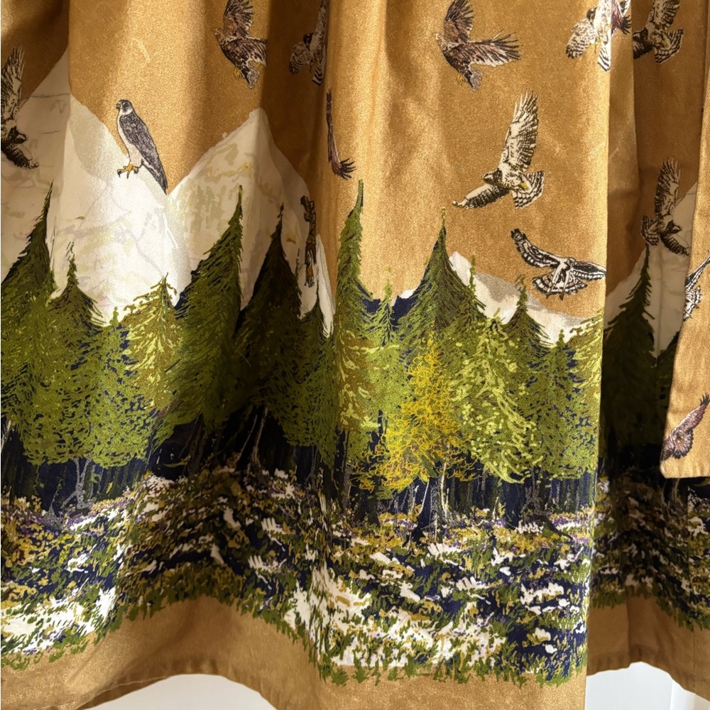 Palava Beatrice Bird of Prey Dress in Mustard - Picture 3 of 6